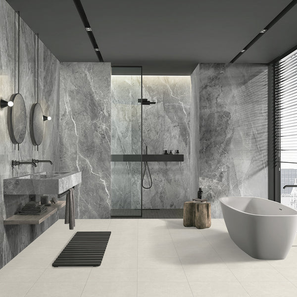 White Textured Tile - lifestyle view