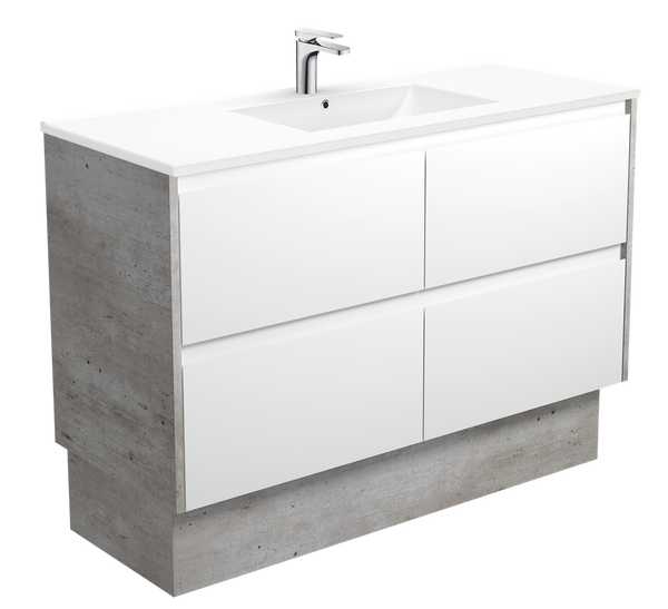 1200 Kick Drawers Only Ceramic Basin Top