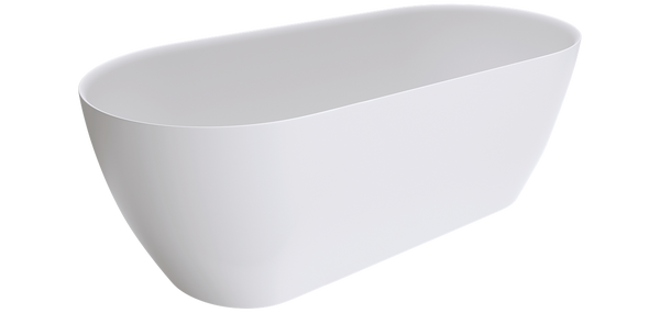 Free Standing Bath Resin Stone 1700 Matte White