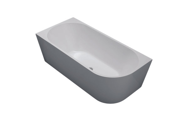 Back To Wall Bath Right Acrylic 1700 Gloss White