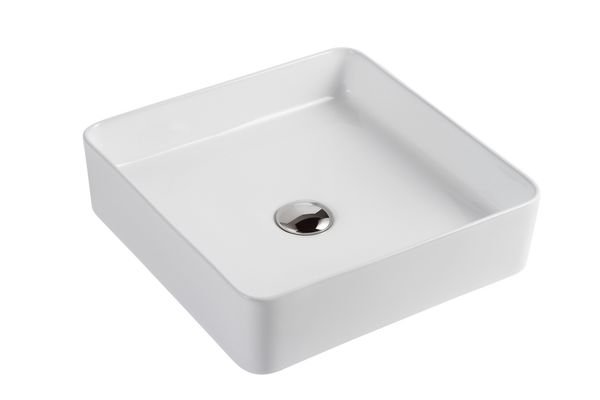 Vessel Basin NTH Ceramic 405X405 Gloss White