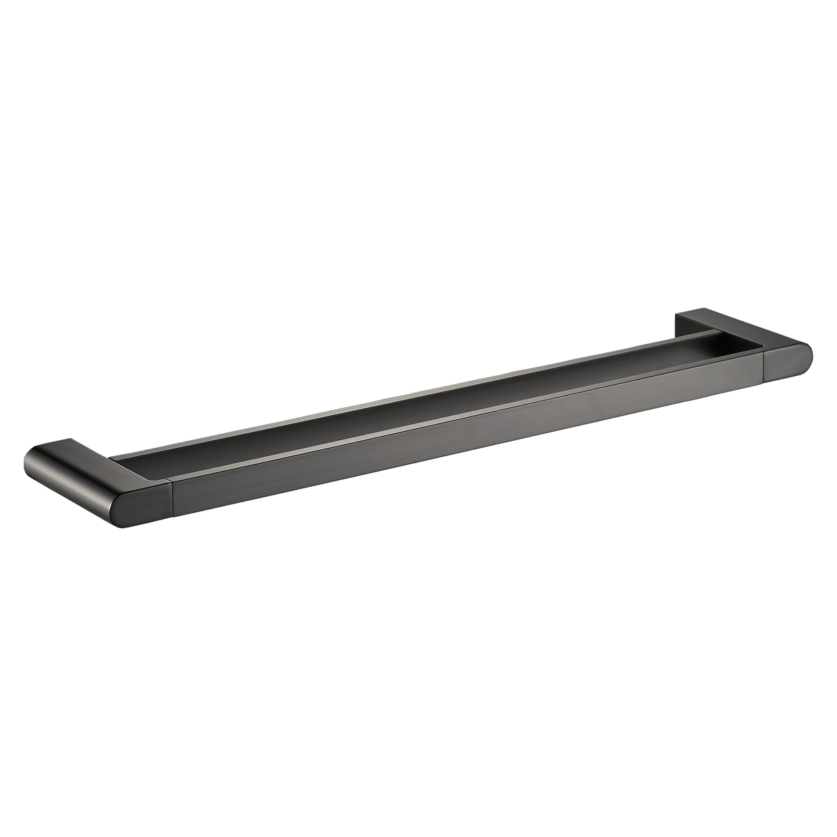 Towel Rail Double 600 Gun Metal