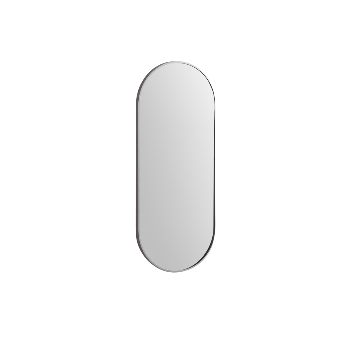 Framed Mirror 460X1210 Brushed Nickel