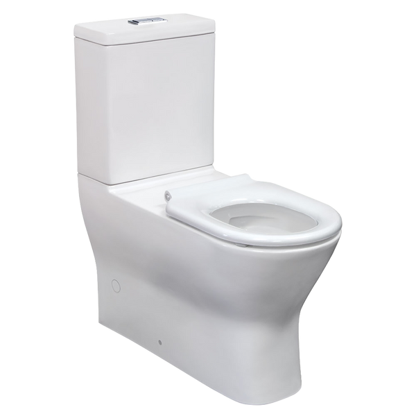 Fienza Back To Wall Toilet Suite P Trap 90-280 White Seat Slim