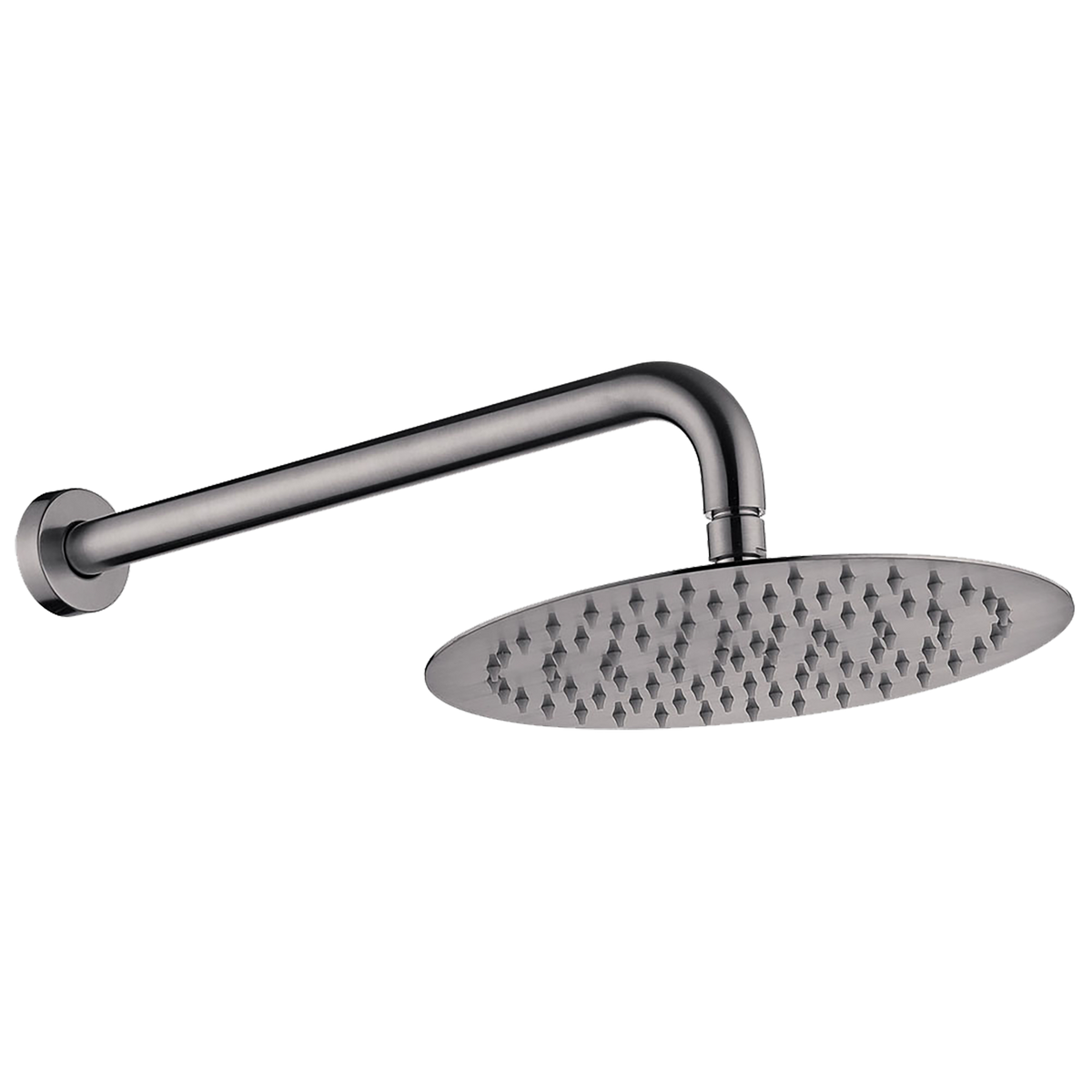 Overhead Wall Shower Straight Gun Metal