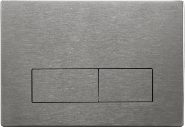 Smart Toilet Suite Wall Hung P Trap Square Metal Brushed Nickel Button