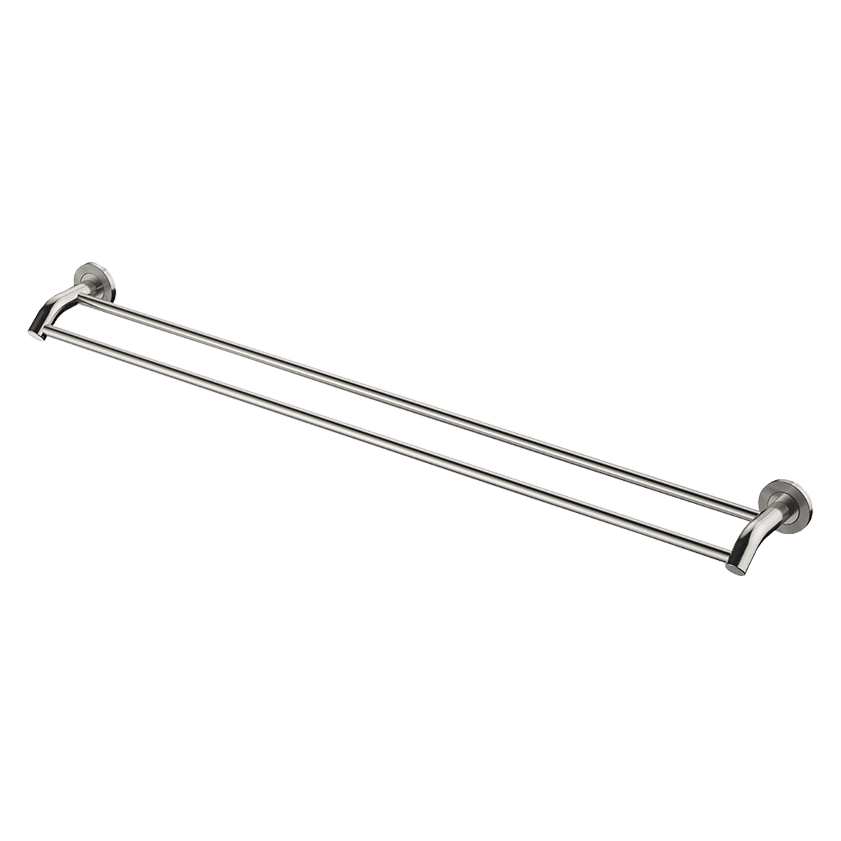 Towel Rail Double 900 Brushed Nickel