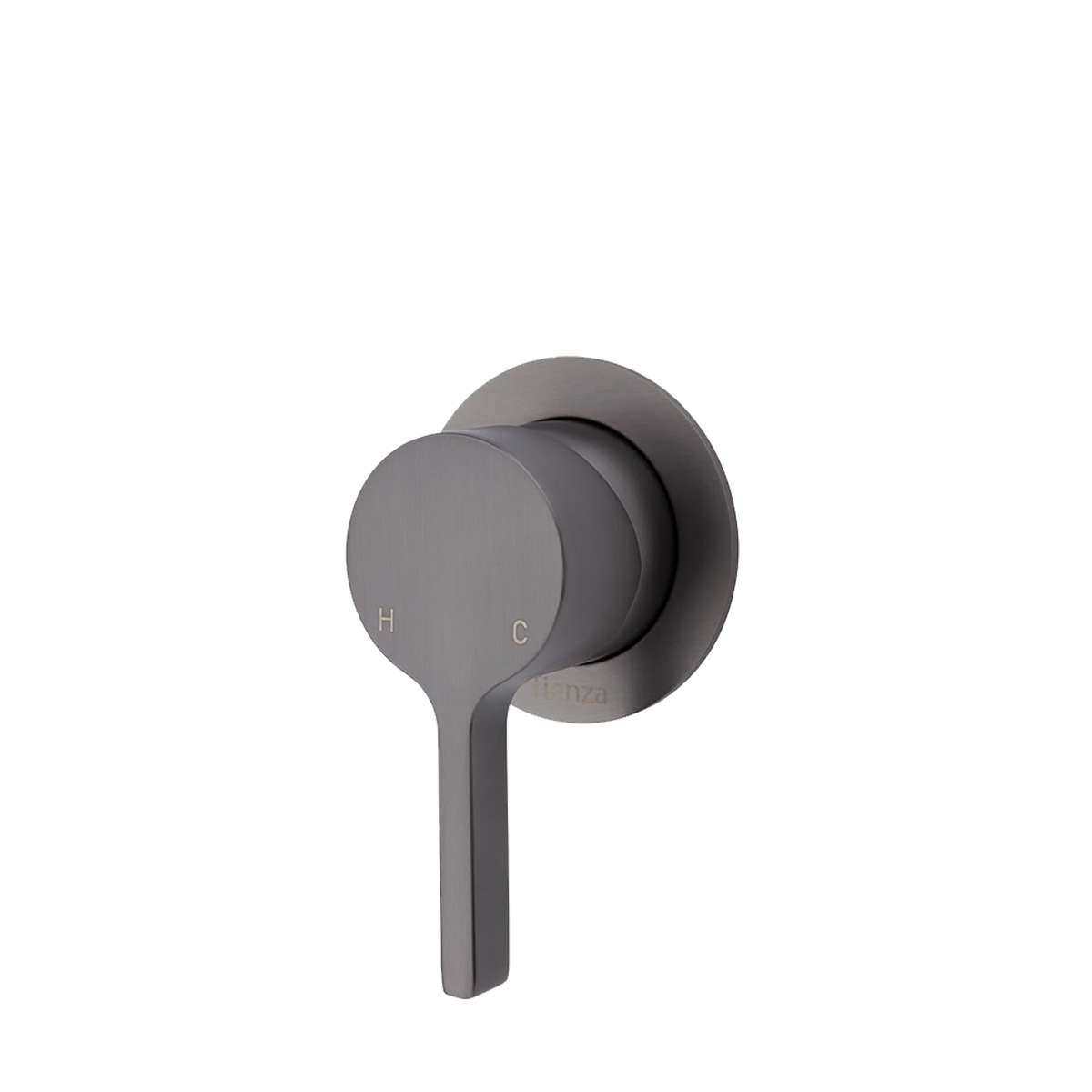 Wall/Shower Mixer Small Plate Gun Metal