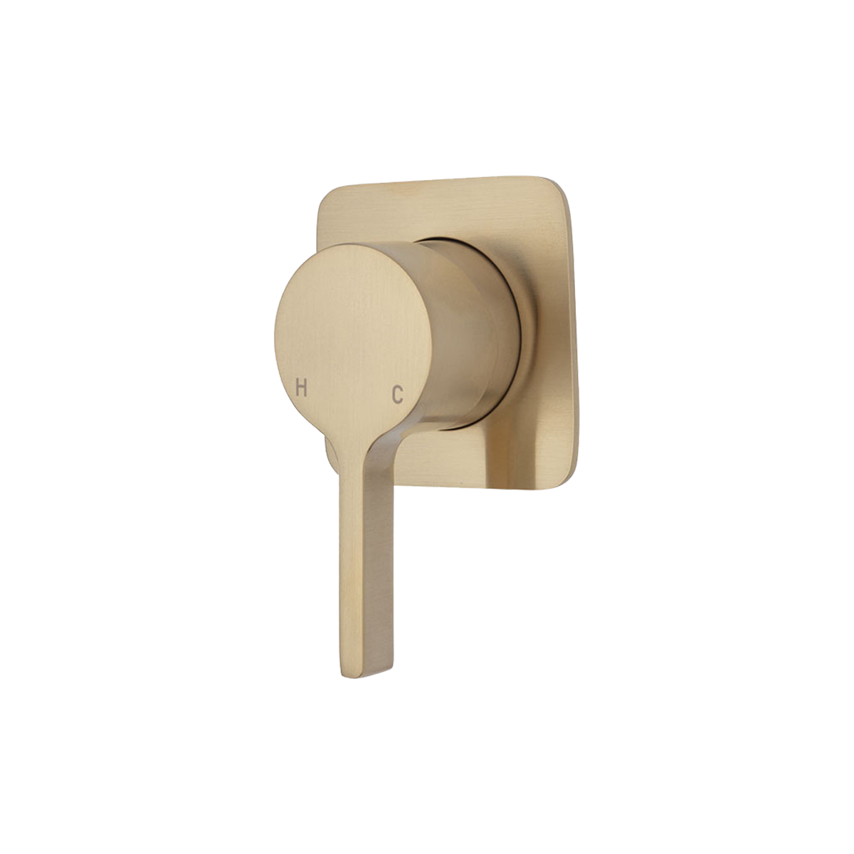Wall/Shower Mixer Soft Square Urban Brass