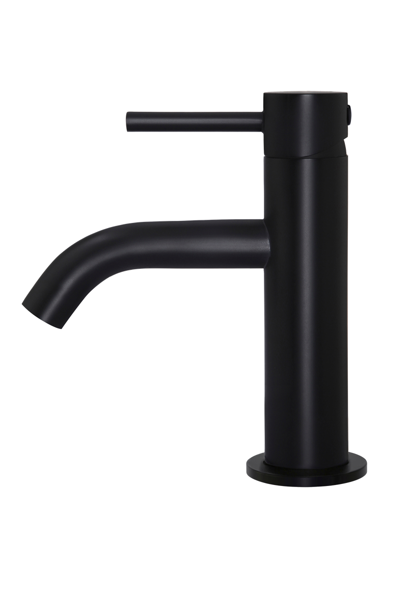 Basin Mixer Curved Matte Black