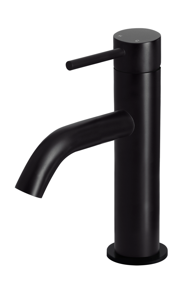 Basin Mixer Curved Matte Black