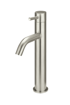 Vessel Basin Mixer Curved Brushed Nickel