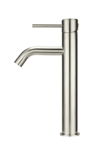 Vessel Basin Mixer Curved Brushed Nickel