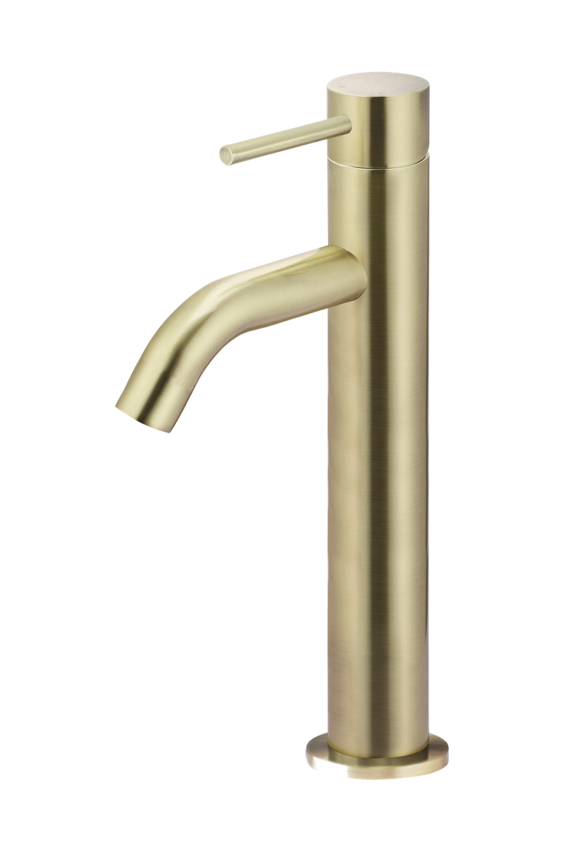 Vessel Basin Mixer Curved Tiger Bronze
