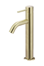 Vessel Basin Mixer Curved Tiger Bronze