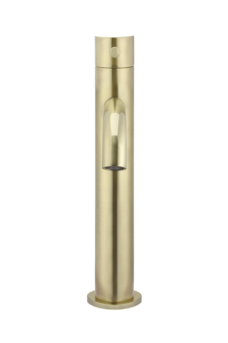 Vessel Basin Mixer Curved Tiger Bronze