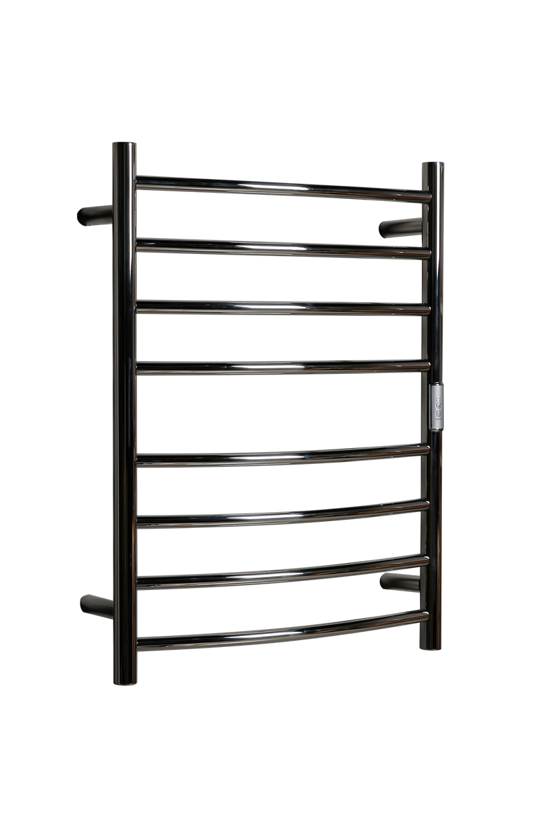 Towel Rail Heated Curved 530X700 Chrome