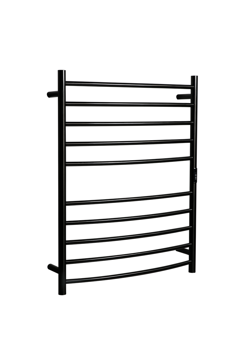 Towel Rail Heated Curved 700X900 Gun Metal