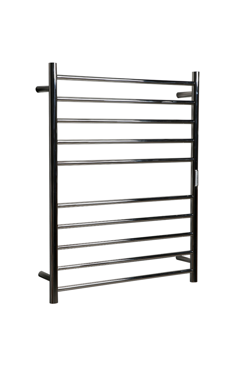 Towel Rail Heated Flat Round 700X900 Chrome