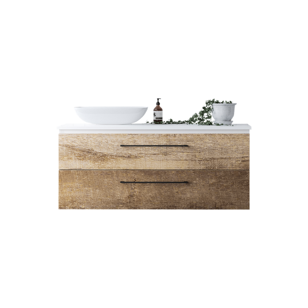 1200 Wall Hung Drawers Only Left/Basin Silk Surface Top