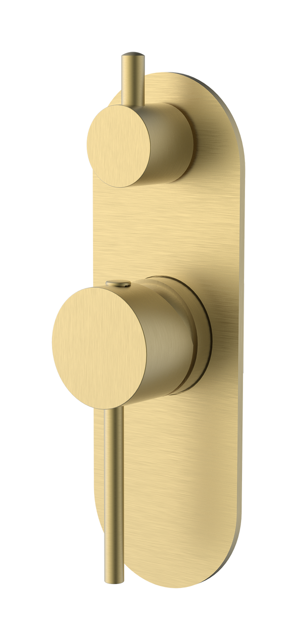 Wall/Shower Mixer W Divertor Brushed Gold