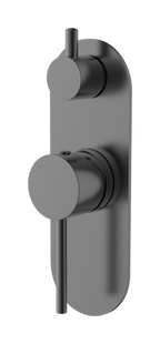 Wall/Shower Mixer W Divertor Brushed Gun Metal