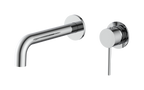 Wall Basin Set Curved 190 Chrome