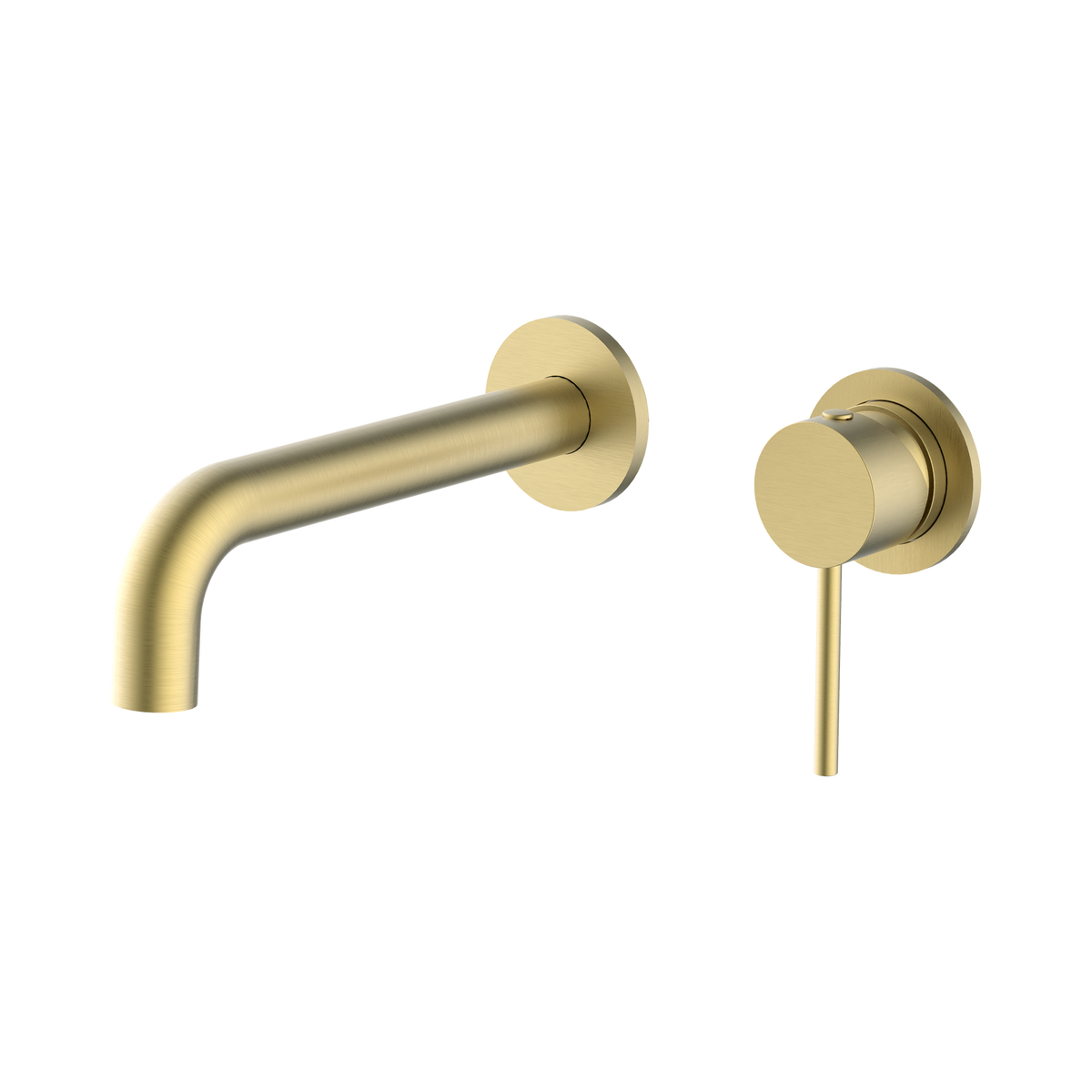 Wall Basin Set Curved 190 Brushed Gold