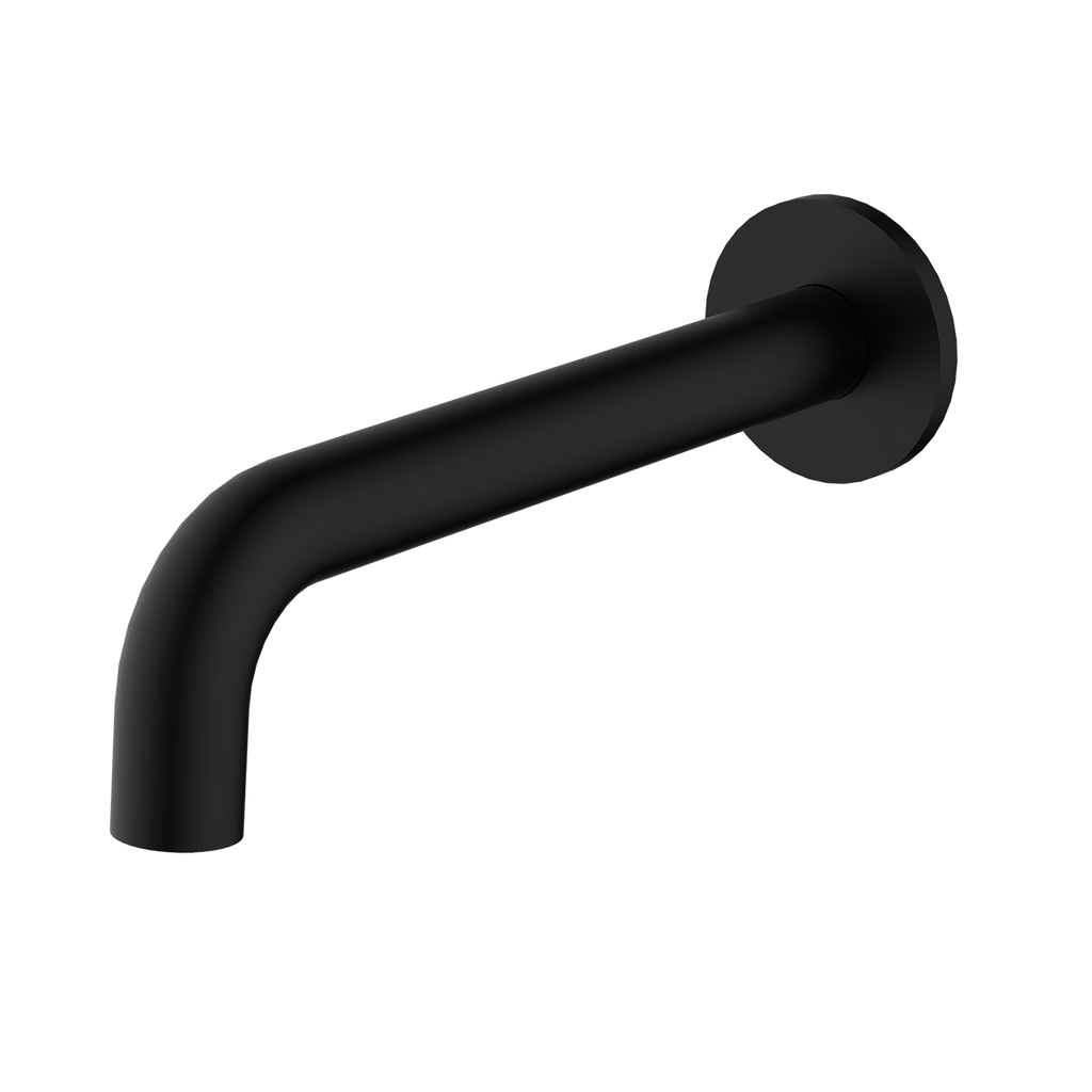Bath/Basin Outlet Curved 200 Matt Black