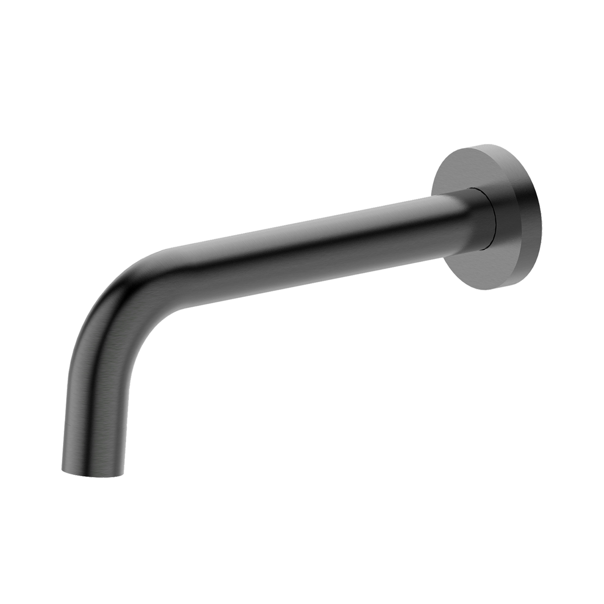 Bath/Basin Outlet Curved 200 Brushed Gun Metal