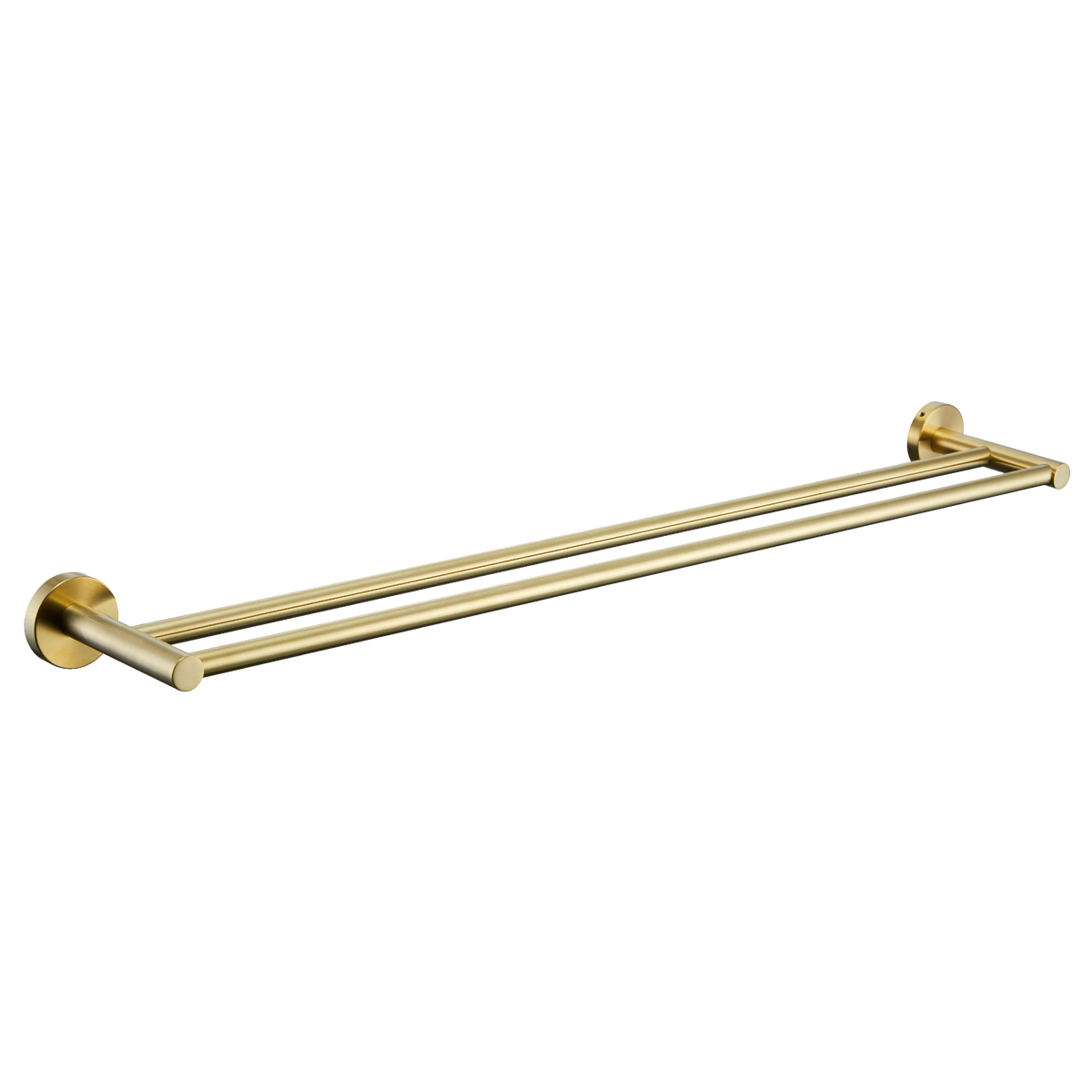 Double Towel Rail 600 Brushed Gold