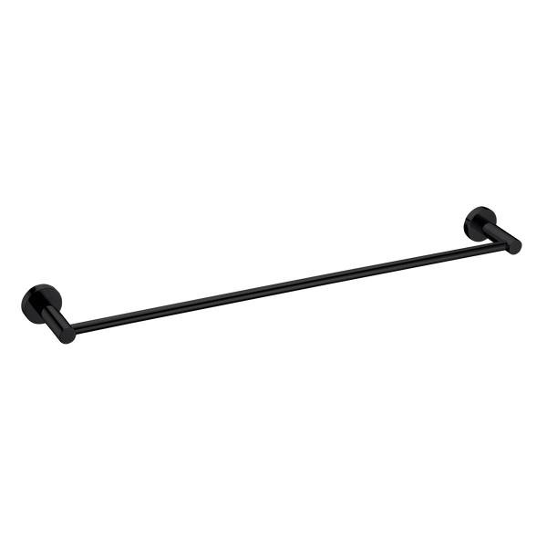 Single Towel Rail 600 Matt Black