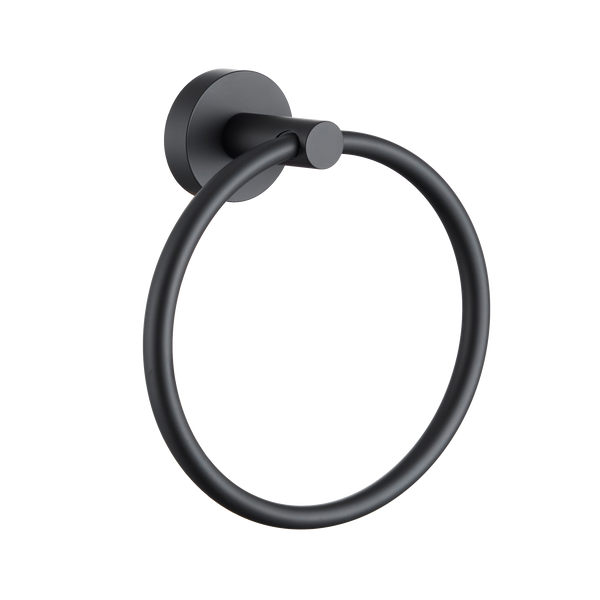 Towel Ring Matt Black