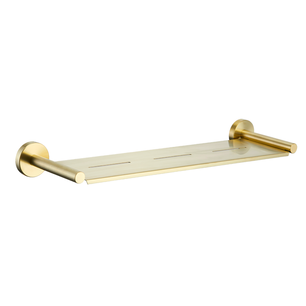 Metal Shower Shelf 544 Brushed Gold