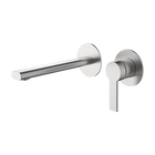 Wall Basin Set Straight 200 Brushed Nickel