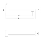 Bath/Basin Outlet 180 Chrome