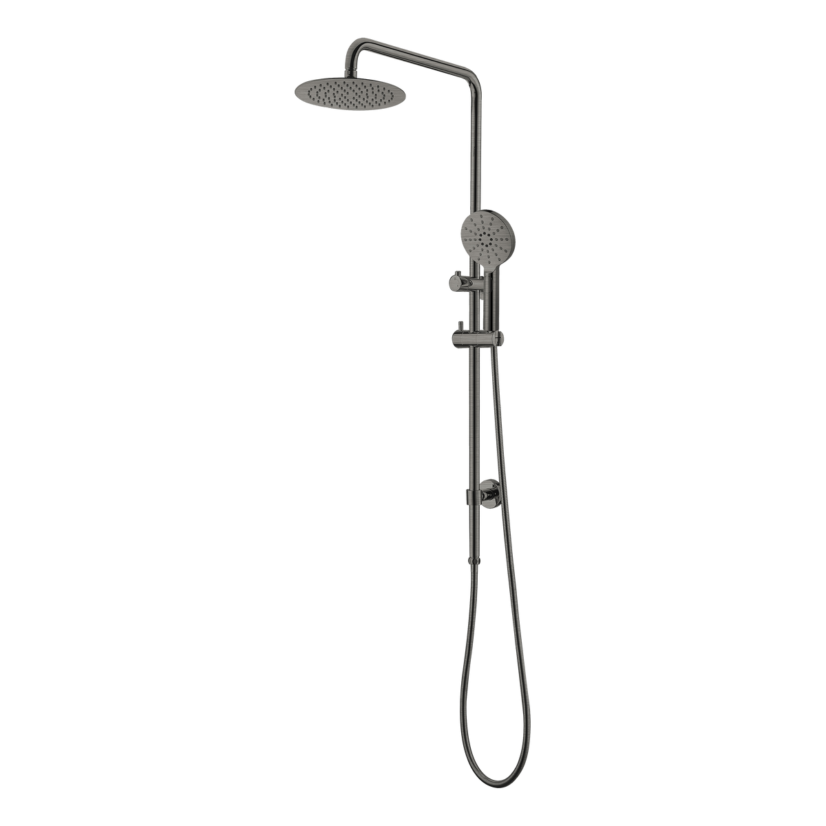 Twin Shower Brushed Gun Metal