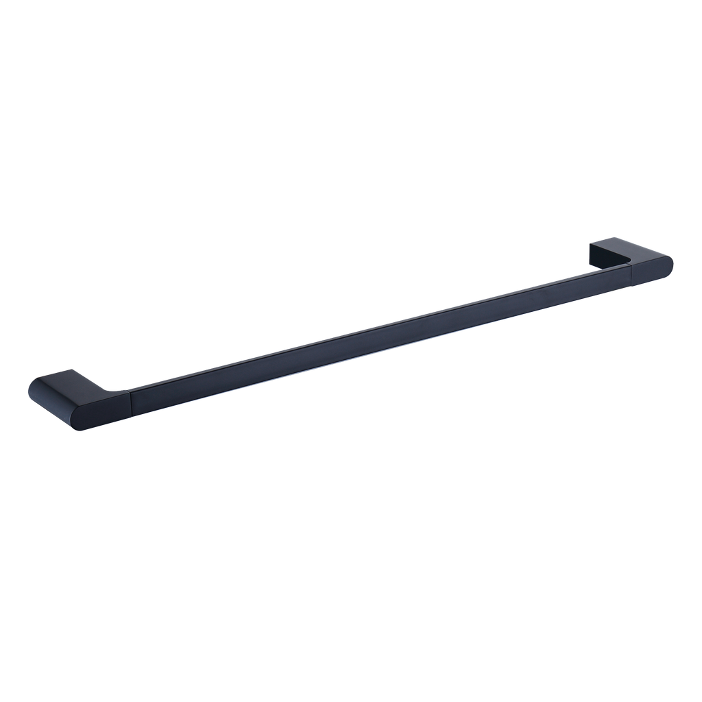 Single Towel Rail 600 Matt Black