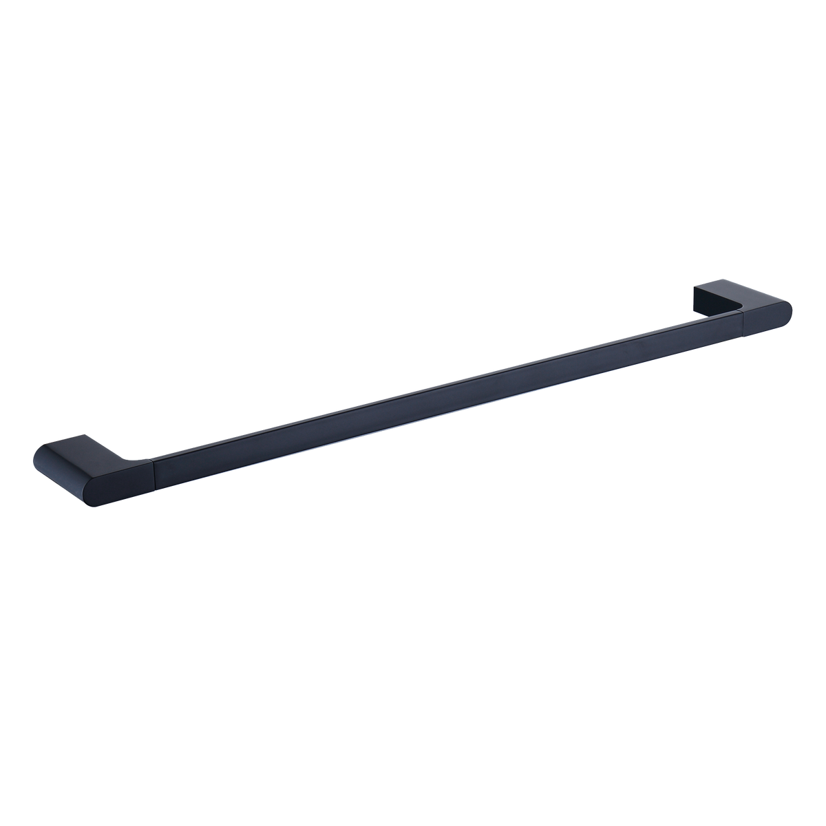 Single Towel Rail 600 Matt Black