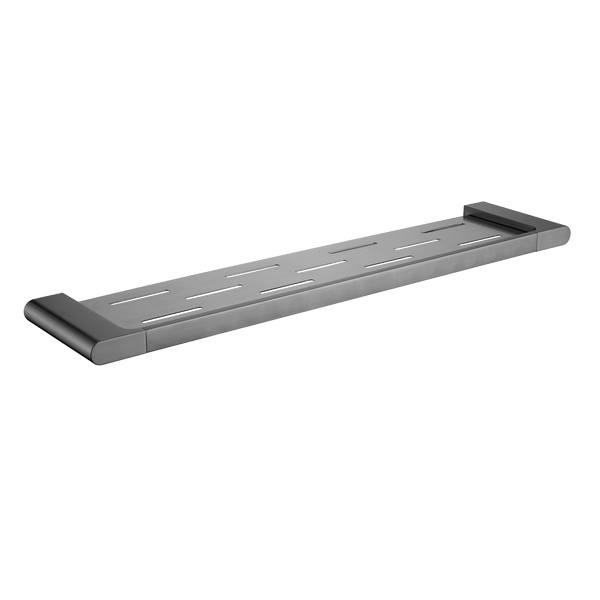 Metal Shower Shelf 550 Brushed Gun Metal