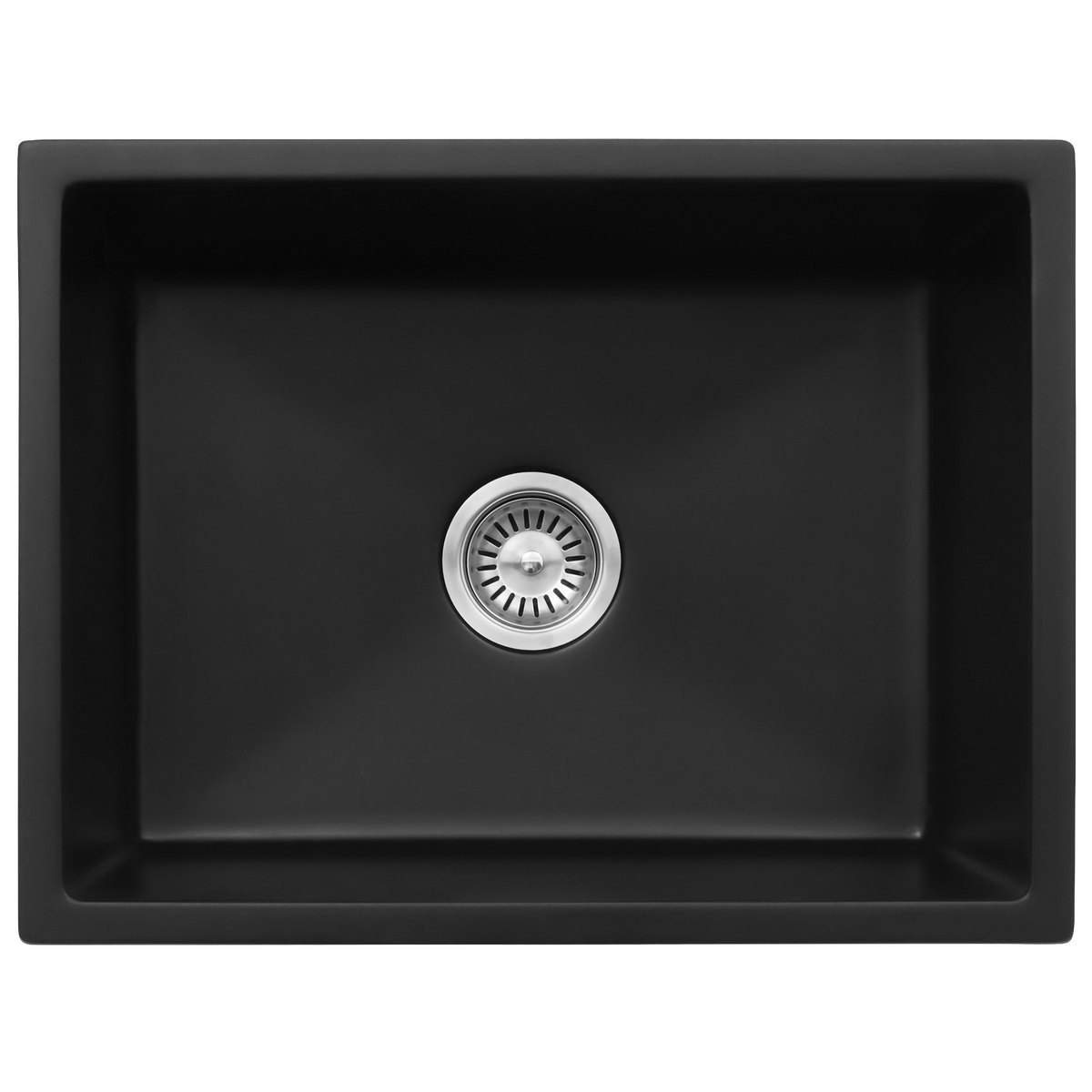 Single Sink NTH 590X450 Matte Black Granite