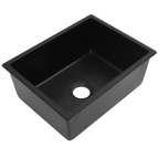 Single Sink NTH 590X450 Matte Black Granite