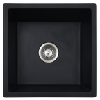 Single Sink NTH 450X450 Matte Black Granite