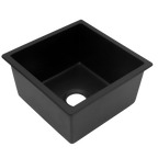 Single Sink NTH 450X450 Matte Black Granite