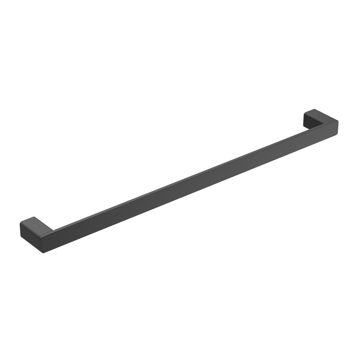 Single Towel Rail 800 Matt Black