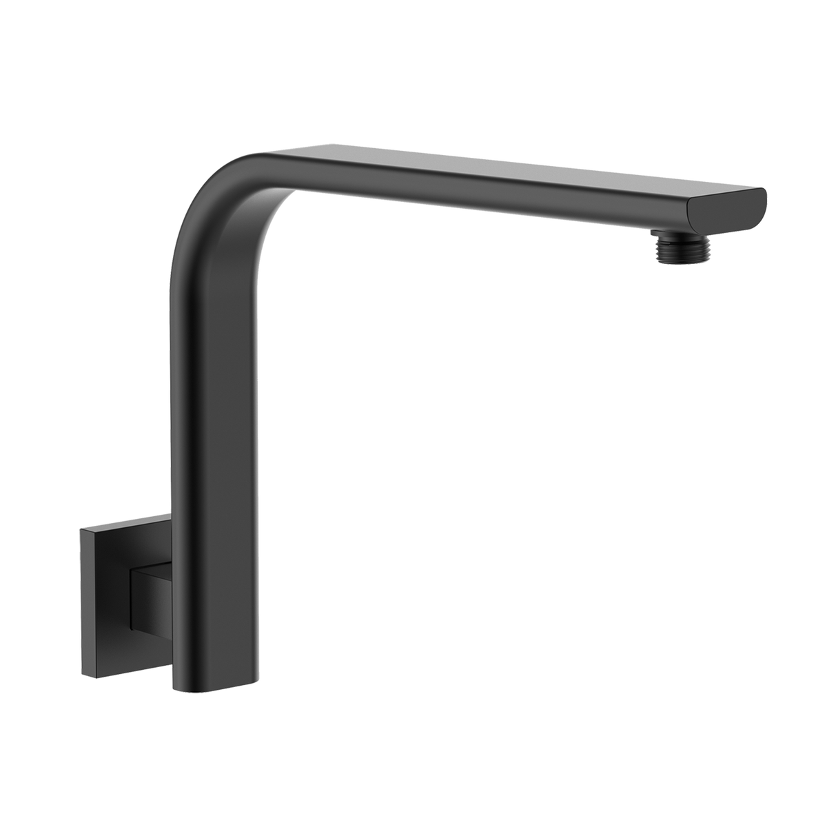 Curved Shower Arm 337 Matt Black
