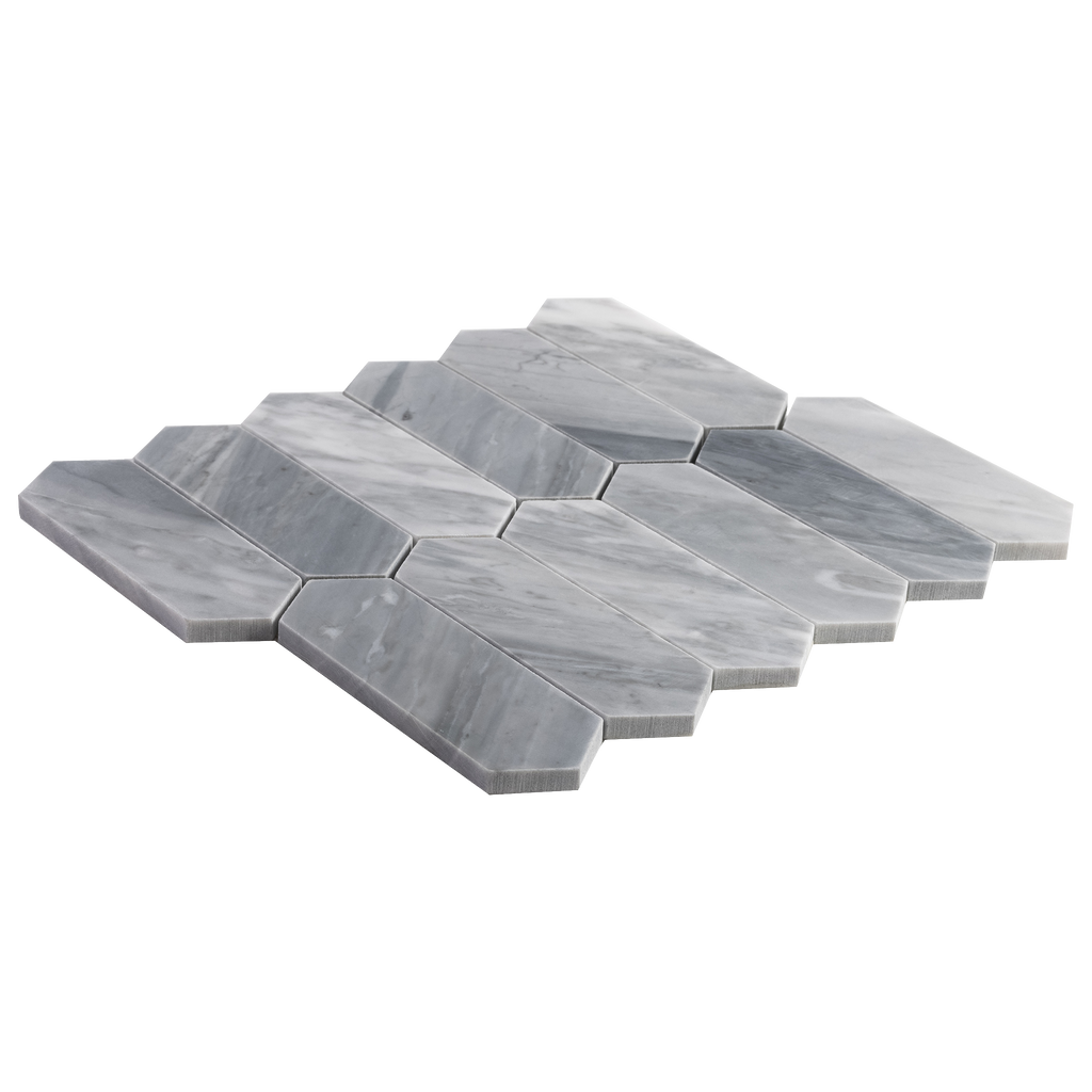 Natural Marble Grey Carrara Picket Honed Mosaic