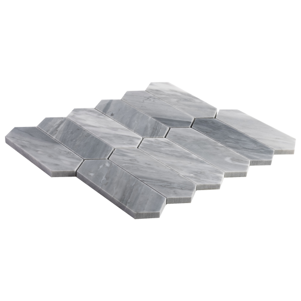 Natural Marble Grey Carrara Picket Honed Mosaic