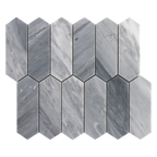 Natural Marble Grey Carrara Picket Honed Mosaic