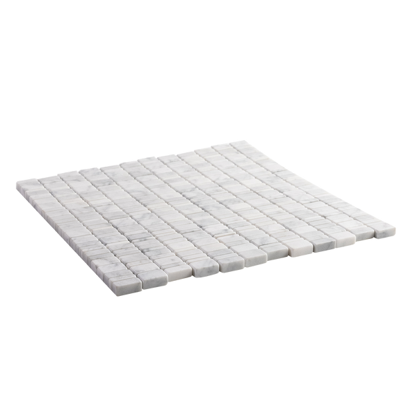 Natural Marble Bianco Carrara Tumbled Mosaic